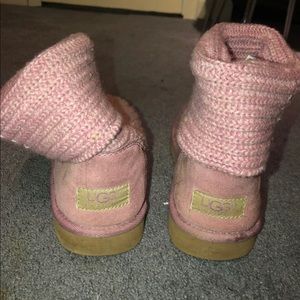 Coral color ugg boots Cardy style